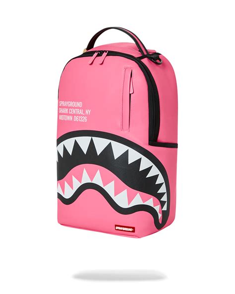 shark central pink backpack dlxv.